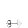 Pyramid Post Studs, 14K White Gold