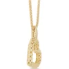 Quilted Heart Toscano Pendant Necklace in 14K Yellow Gold