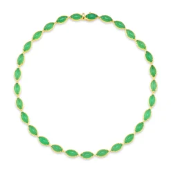 Rahaminov Chrysoprase Bracelet, 18K Yellow Gold