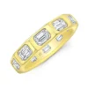 Rahaminov Decagon Diamond Band, 18K Yellow Gold Sized 6.5