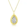 Rahaminov Pear Cut Diamond Pendant, 18K Yellow Gold