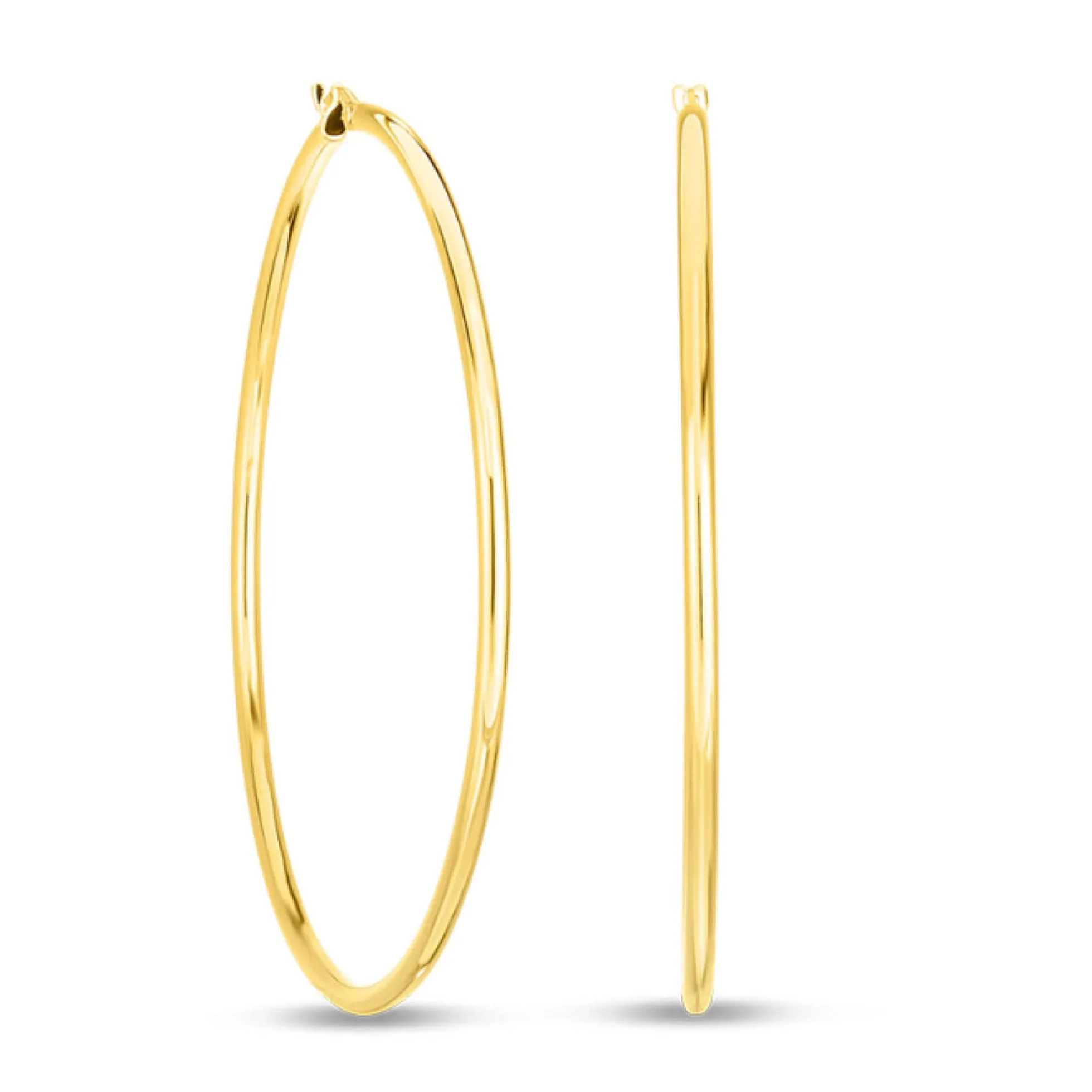Roberto Coin Basic Gold Large Hoop Earings 18K