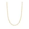 Roberto Coin Designer Gold Alternating Paperclip Necklace 18K