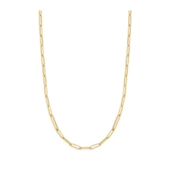 Roberto Coin Designer Gold Alternating Paperclip Necklace 18K