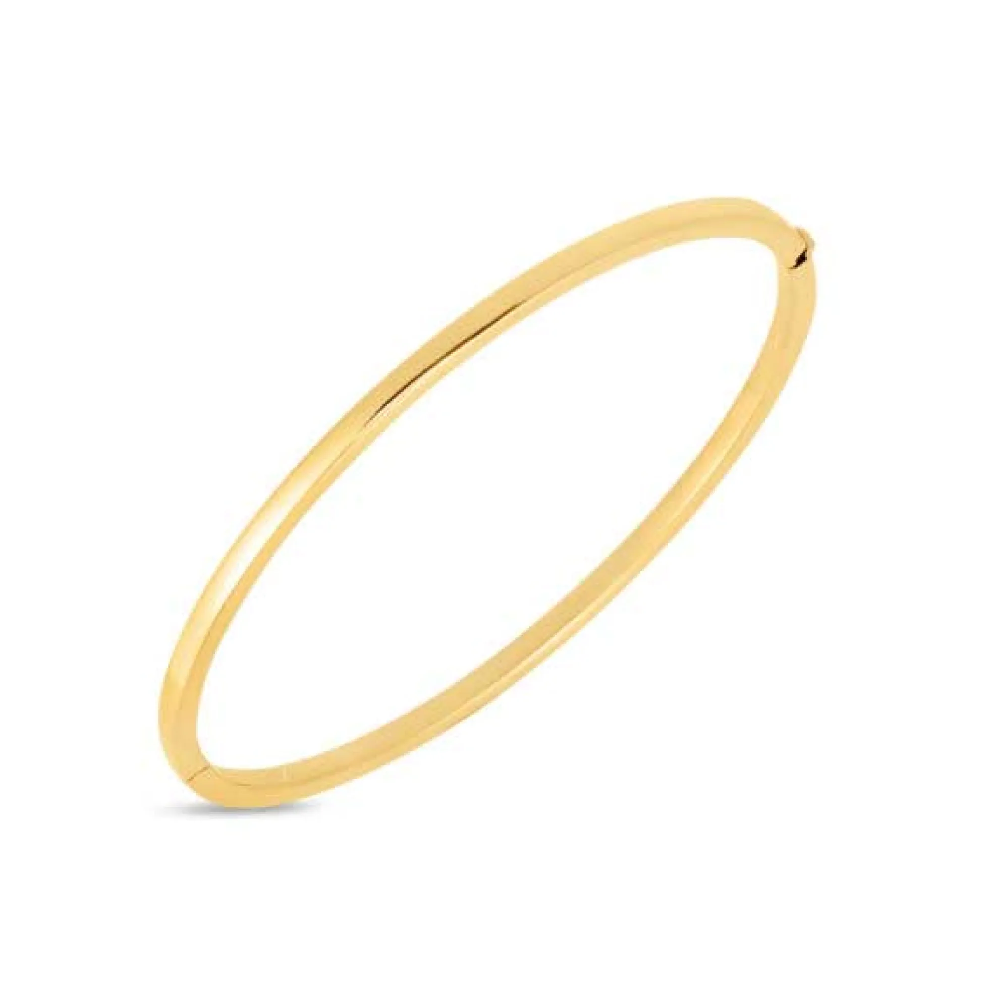 Roberto Coin Designer Gold Oval Bangle 18K