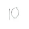 Roberto Coin Designer Gold Small Round Hoop Earrings 18K White Gold, 25mm