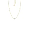 Roberto Coin Diamonds by the Inch 3-Station Diamond Necklace 18K