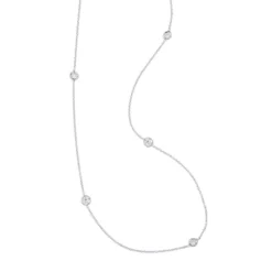 Roberto Coin Diamonds by the Inch 5-Station Diamond Necklace 18K