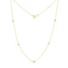 Roberto Coin Diamonds by the Inch 5-Station Diamond Necklace 18K