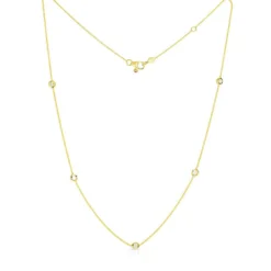 Roberto Coin Diamonds by the Inch 5-Station Diamond Necklace 18K