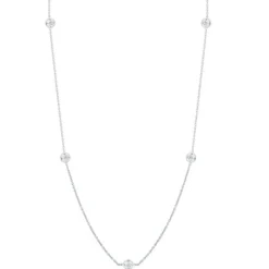 Roberto Coin Diamonds by the Inch 7-Station Diamond Necklace 18K