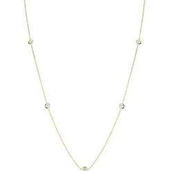 Roberto Coin Diamonds by the Inch 7-Station Diamond Necklace 18K