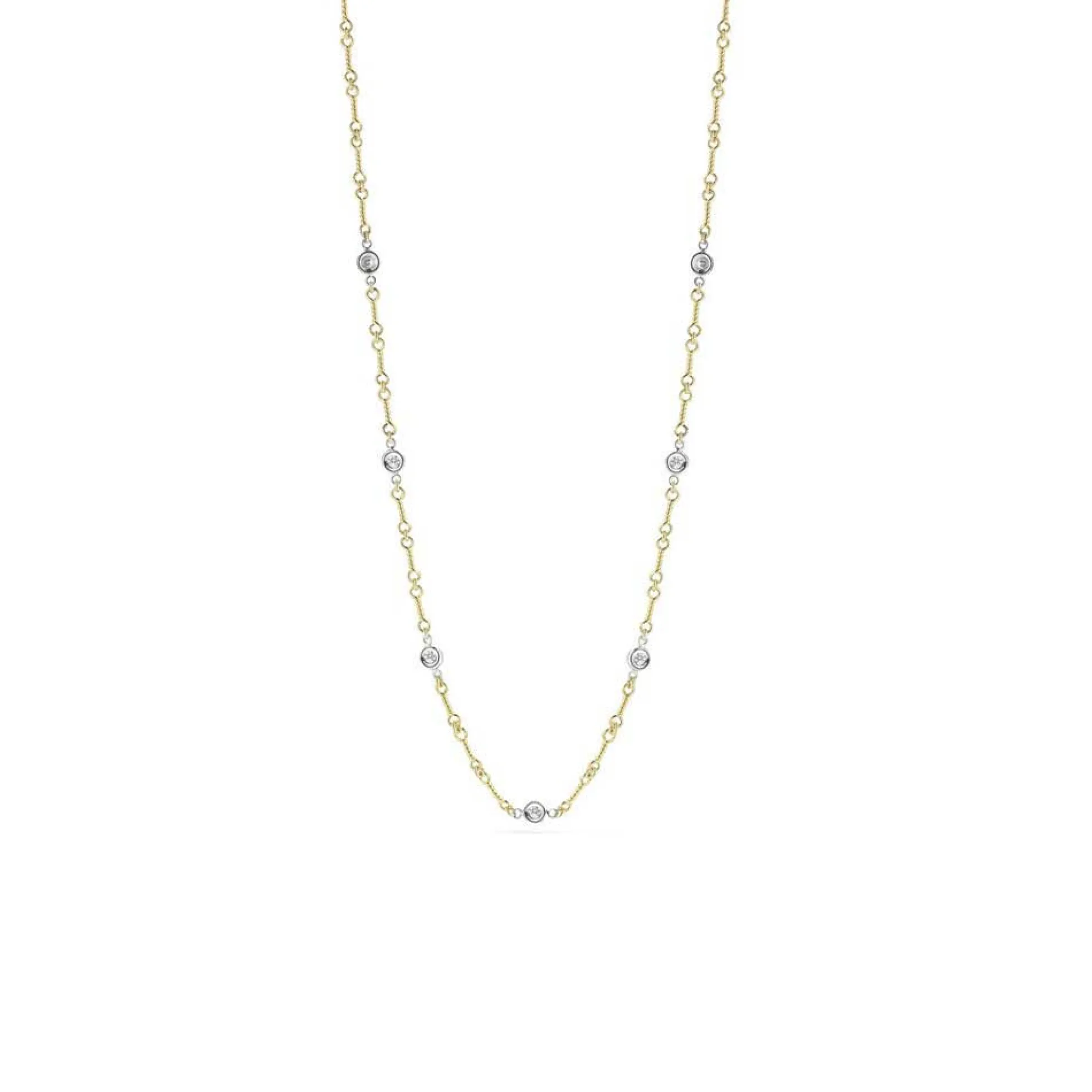 Roberto Coin Diamonds by the Inch 7-Station Diamond Necklace 18K