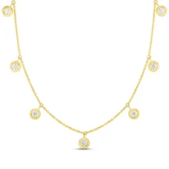 Roberto Coin Diamonds by the Inch 7-Station Diamond Necklace 18K