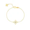 Roberto Coin 18K Gold Principessa Small Diamond Flower Bracelet