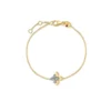Roberto Coin 18K White and Yellow Gold Love In Verona Diamond Flower Bracelet