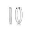 Roberto Coin 18k White Designer Gold Large Oval The Perfect Hoop® Earrings