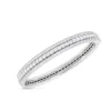 Roberto Coin 18k White Gold Siena Diamond 3 Row Bangle