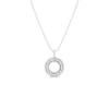Roberto Coin 18k White Gold Siena Large Diamond Circle Necklace