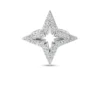 Roberto Coin 18K White Gold Stardust Medium Pave Diamond Star Ring