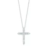 Roberto Coin 18K White Gold Tiny Treasure Diamond Cross Necklace
