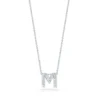 Roberto Coin 18K White Gold Tiny Treasures Diamond Initial Pendant Letter 'M'
