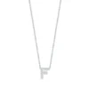 Roberto Coin 18k White Gold Tiny Treasures Diamond Love Letter “F” Necklace