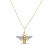 Roberto Coin 18K Yellow and White Gold Tiny Treasures Diamond Bumblebee Necklace