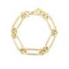 Roberto Coin 18K Yellow Designer Gold Classic Bold Alternating Link Bracelet