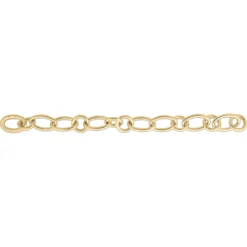 Roberto Coin 18k Yellow Designer Gold Alternating Oval and Round Link Bracelet