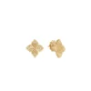 Roberto Coin 18k Yellow Gold Arabesque Diamond Flower Earrings