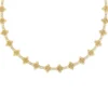 Roberto Coin 18K Yellow Gold Arabesque Alternating Diamond And Flower Necklace