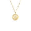 Roberto Coin 18k Yellow Gold Arabesque Diamond Flower Medallion Necklace