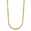 Roberto Coin 18K Yellow Gold Designer Gold Chain Alternating Fluted And Ridged Rectangular Link Chain Necklace