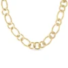Roberto Coin 18K Yellow Gold Designer Gold Alternating Round And Oval Link Chain Necklace