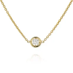 Roberto Coin 18K Yellow Gold Diamonds By The Inch Single Station Necklace
