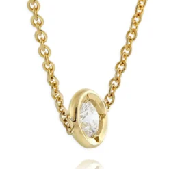 Roberto Coin 18K Yellow Gold Diamonds By The Inch Single Station Necklace