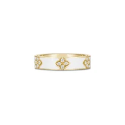 Roberto Coin 18K Yellow Gold Love In Verona Diamond And Enamel Ring
