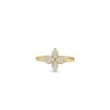 Roberto Coin 18k Yellow Gold Love In Verona Medium Pavé Diamond Flower Ring