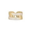 Roberto Coin 18K Yellow Gold Navarra Diamond Link Wide Ring