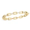 Roberto Coin 18K Yellow Gold Navarra Hard Chain Link Diamond Bangle