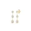 Roberto Coin 18K Yellow Gold Tiny Treasures Three Bezel Dangle Earrings
