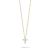 Roberto Coin 18K Yellow Gold Tiny Treasures Diamond Baby Cross Necklace