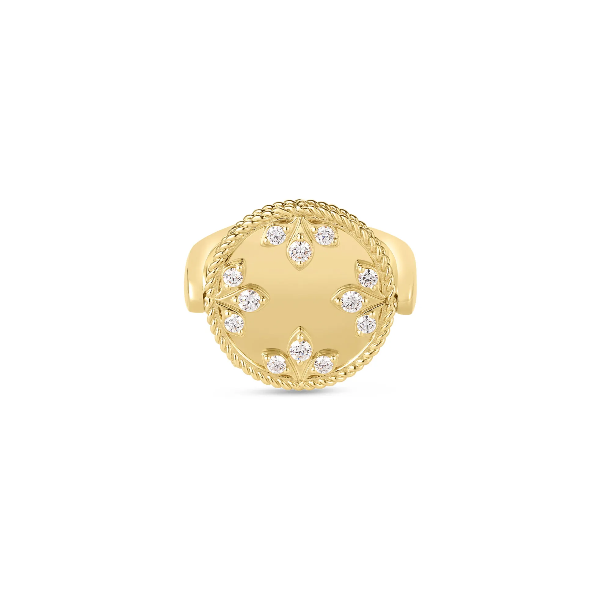 Roberto Coin 18K Yellow Gold Venetian Medallions Medium Reversible Ring