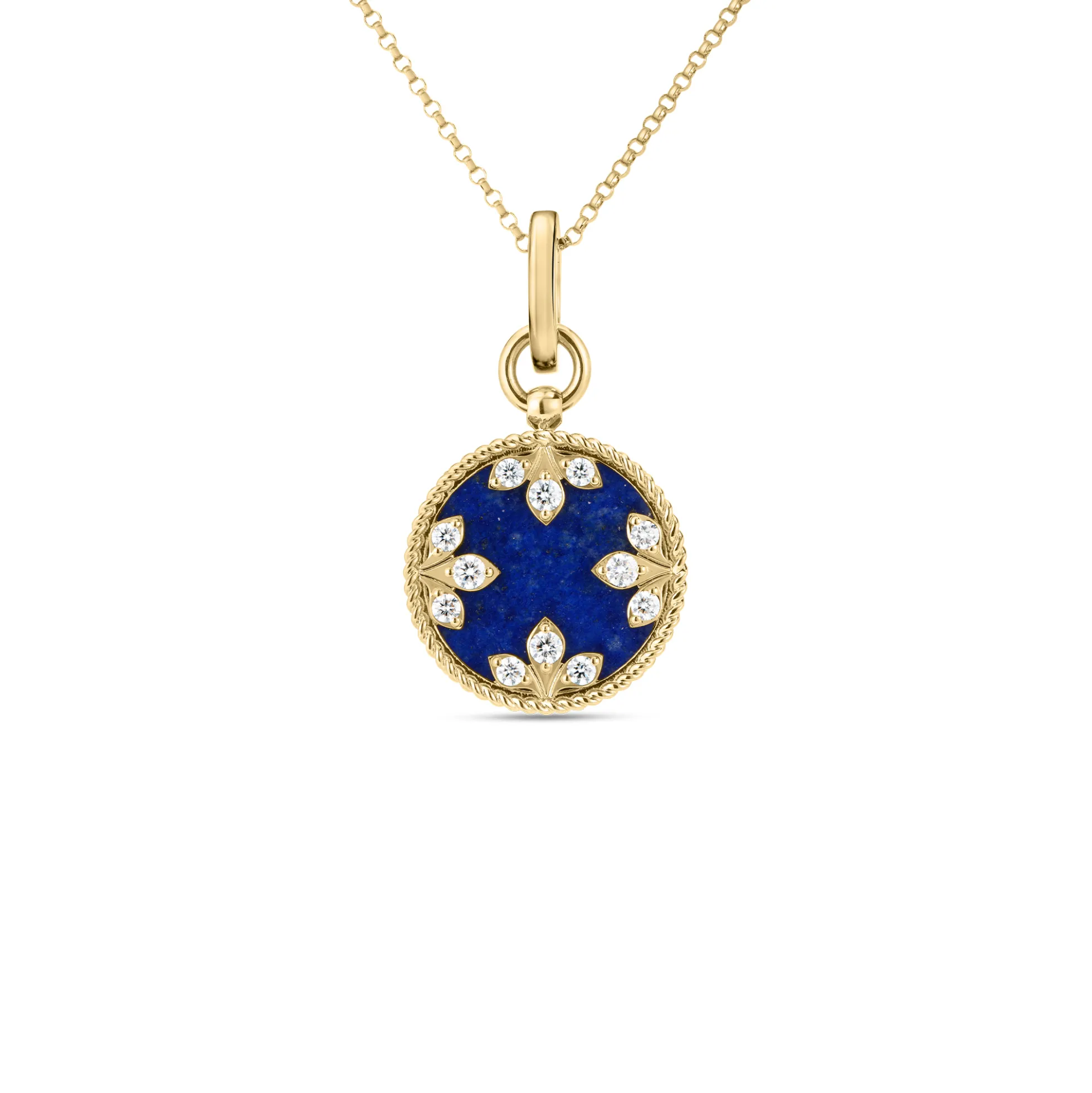 Roberto Coin 18K Yellow Gold Venetian Medallions Medium Pendant Necklace