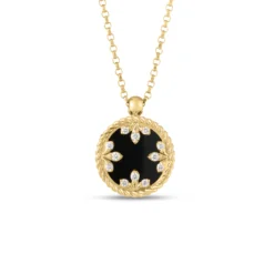 Roberto Coin 18K Yellow Gold Venetian Medallions Small Pendant Necklace