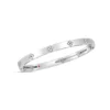 Roberto Coin Love In Verona Narrow Width Diamond Accent Bangle 18K White Gold