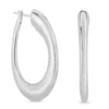 Roberto Coin Oro Classic Contoured Oval Hoop Earrings 18K