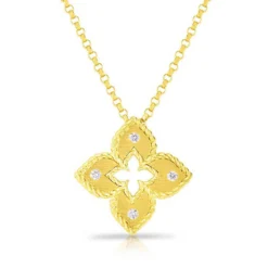 Roberto Coin Petite Venetian Princess Diamond Necklace 18K