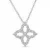 Roberto Coin Princess Flower Diamond Necklace 18K